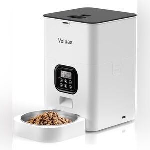VOLUAS Automatic Cat Feeders - Timed Pet Feeder for Cats and Dogs.